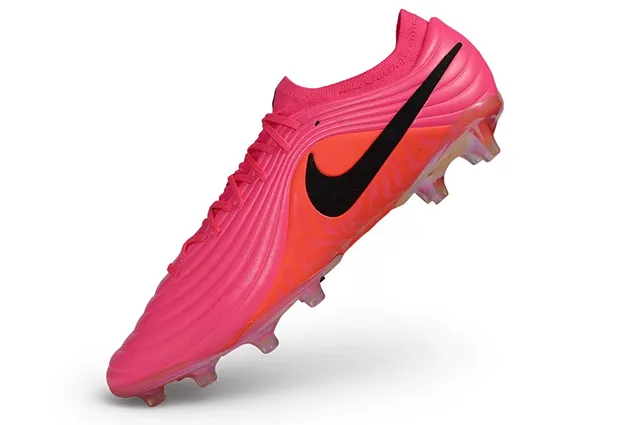 Nike أحذية كرة القدم وردي برتقالي موجي أعلى مصنوع اصطناعي كولار صوفي أرض صلبة أحذية كرة القدم 3