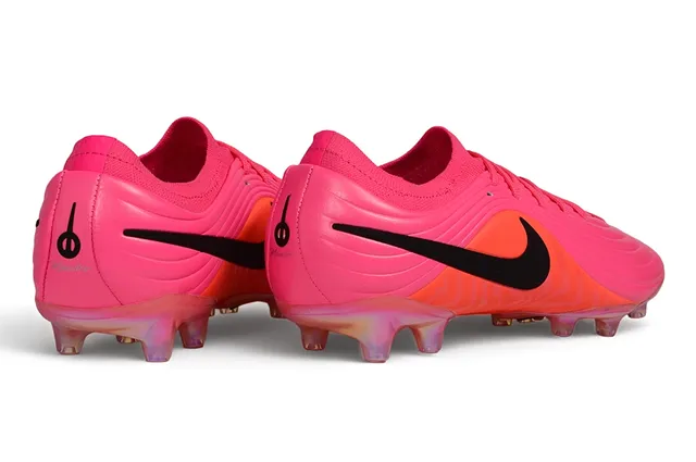 Nike أحذية كرة القدم وردي برتقالي موجي أعلى مصنوع اصطناعي كولار صوفي أرض صلبة أحذية كرة القدم 6