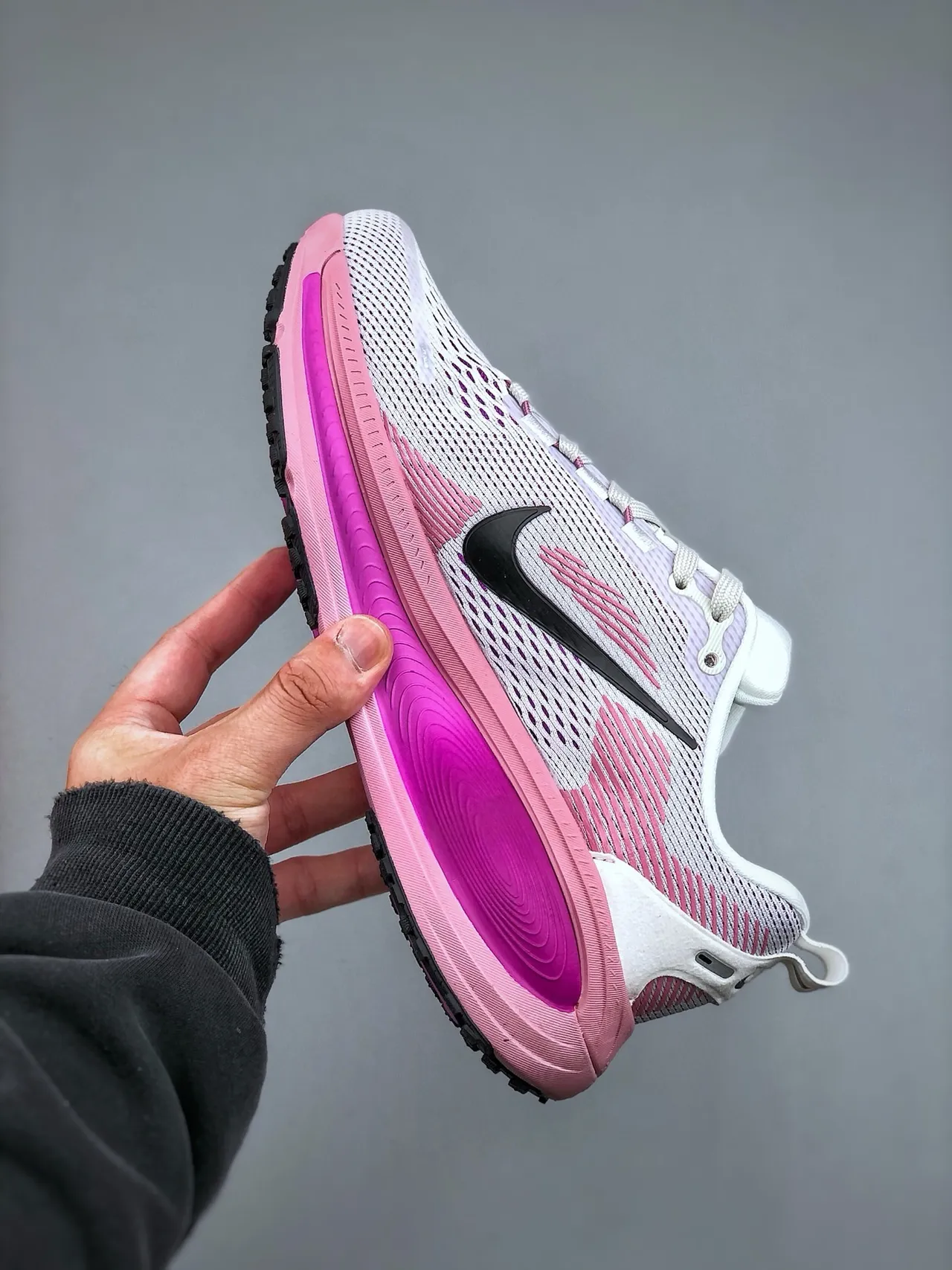 Nike Rose Blanc Matière Maillée Ingénierée Tige Longueur Complète ZoomX Semelle Intermédiaire Chaussures de Course 2