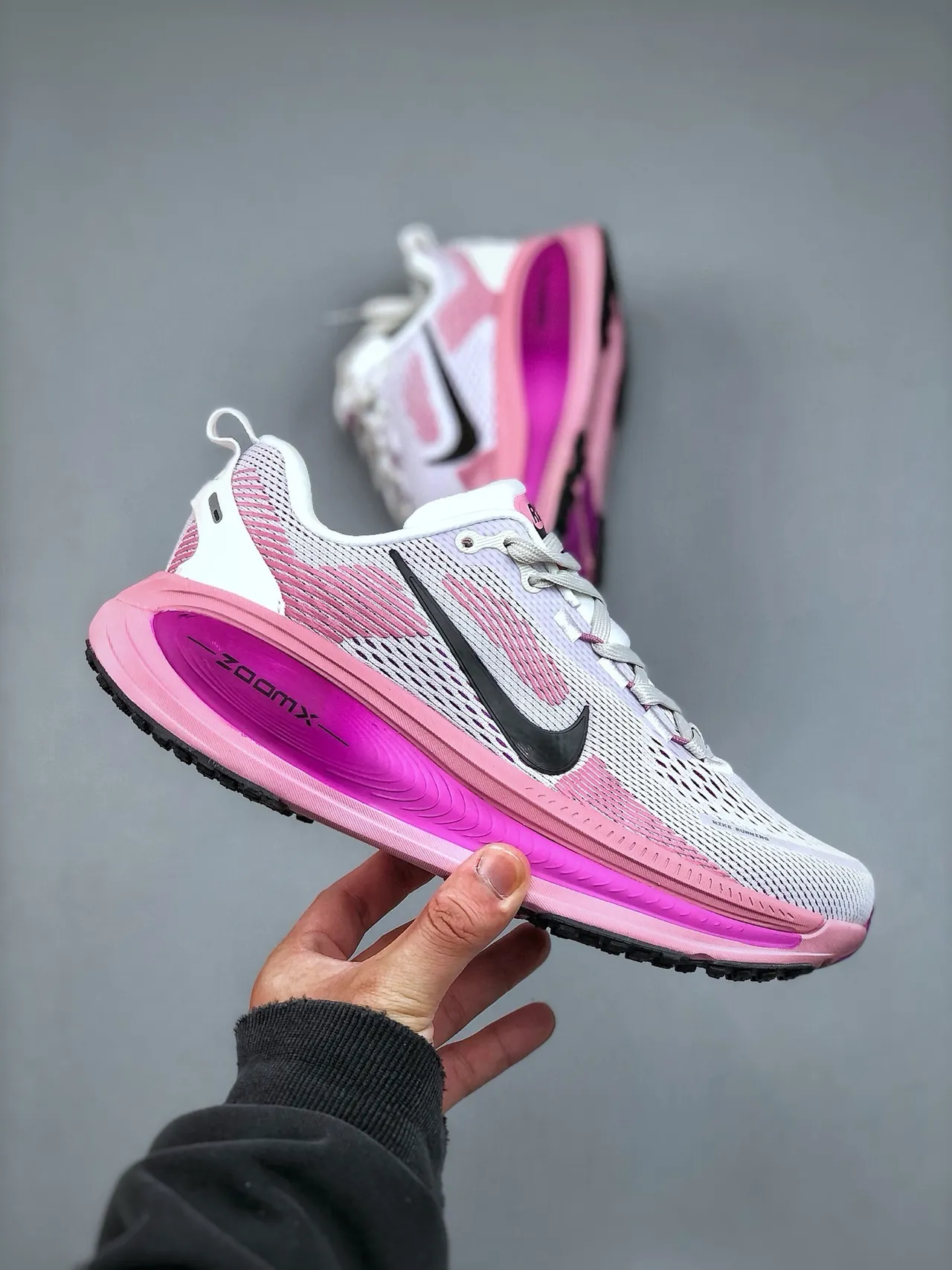 Nike Rose Blanc Matière Maillée Ingénierée Tige Longueur Complète ZoomX Semelle Intermédiaire Chaussures de Course 4