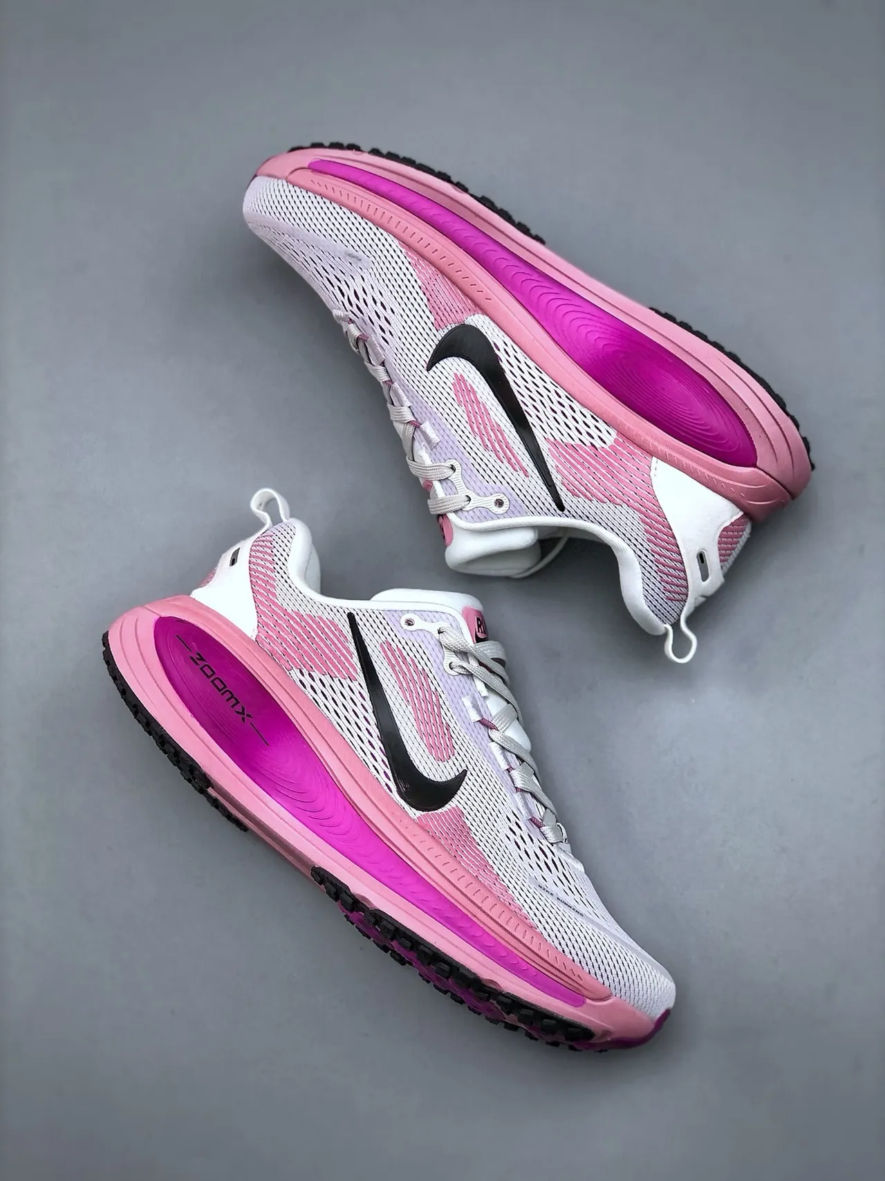 Nike Rose Blanc Matière Maillée Ingénierée Tige Longueur Complète ZoomX Semelle Intermédiaire Chaussures de Course 9