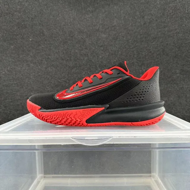 Nike Precision 7 Black and Red Basketball Shoes 2