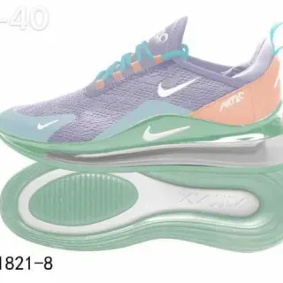 Nike حذاء رياضي نمط حياة بنفسجي أخضر مع شبكة علوية وبلوك كولر من الطبقات