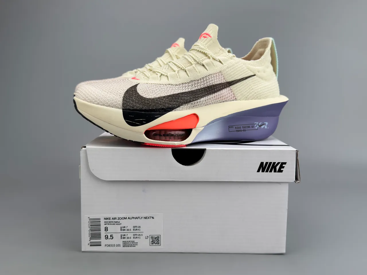 Nike Road Racing AF Off-White Black Orange Purple 跑鞋 2