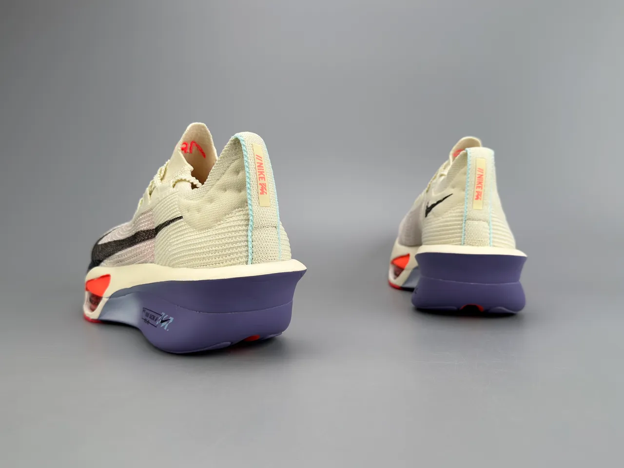 Nike Road Racing AF Off-White Black Orange Purple 跑鞋 4