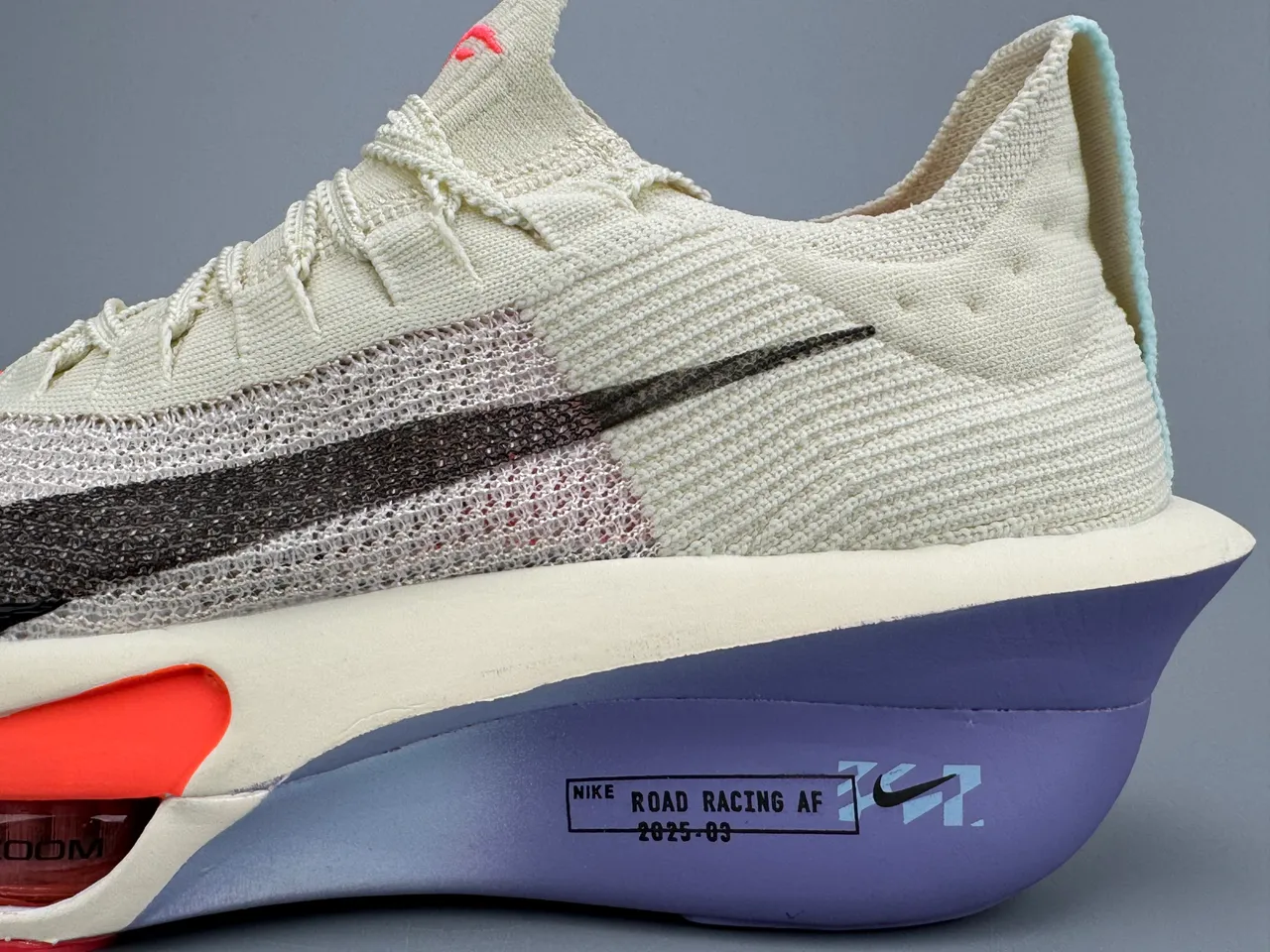 Nike Road Racing AF Off-White Black Orange Purple 跑鞋 5