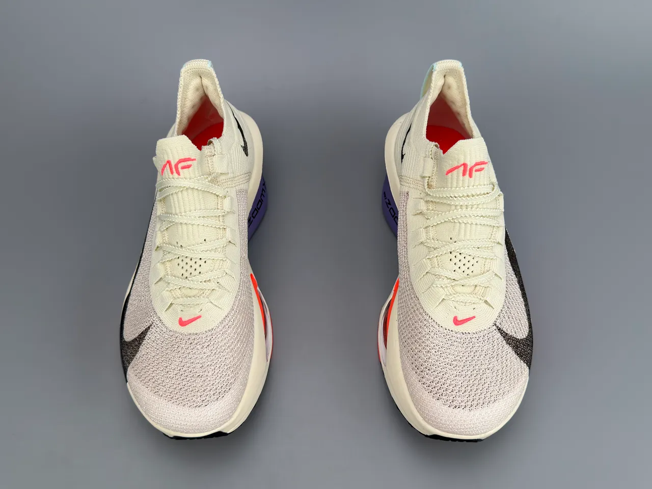 Nike Road Racing AF Off-White Black Orange Purple 跑鞋 7