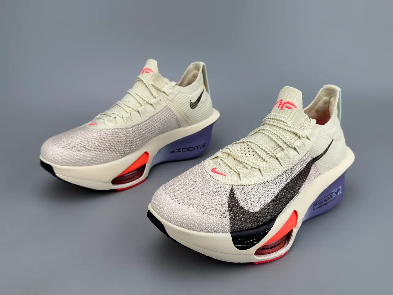 Nike Road Racing AF Off-White Black Orange Purple 跑鞋 9