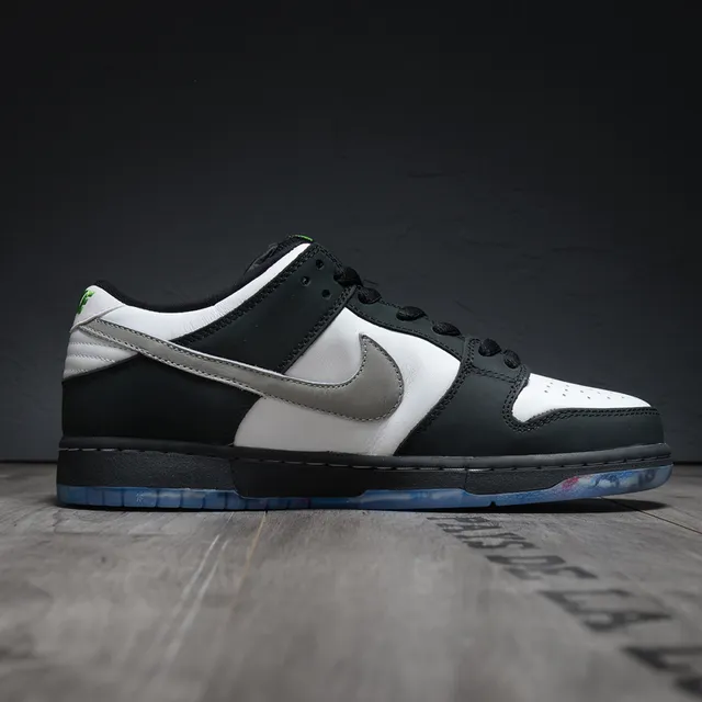 Nike SB Dunk Low काला सफेद कबूतर स्केटबोर्ड जूते 7
