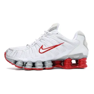 Nike Shox R4 أبيض أحمر رمادي حذاء أسلوب الحياة
