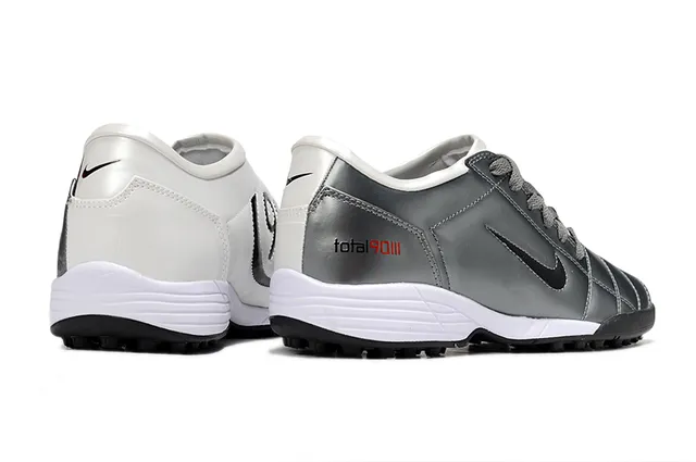 Nike Total 90 III Argent Rouge Turf Chaussures de football 2