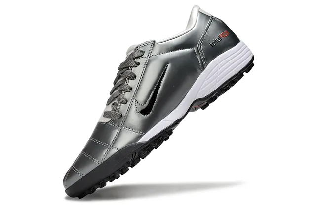 Nike Total 90 III Argent Rouge Turf Chaussures de football 4