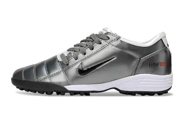 Nike Total 90 III Argent Rouge Turf Chaussures de football 6