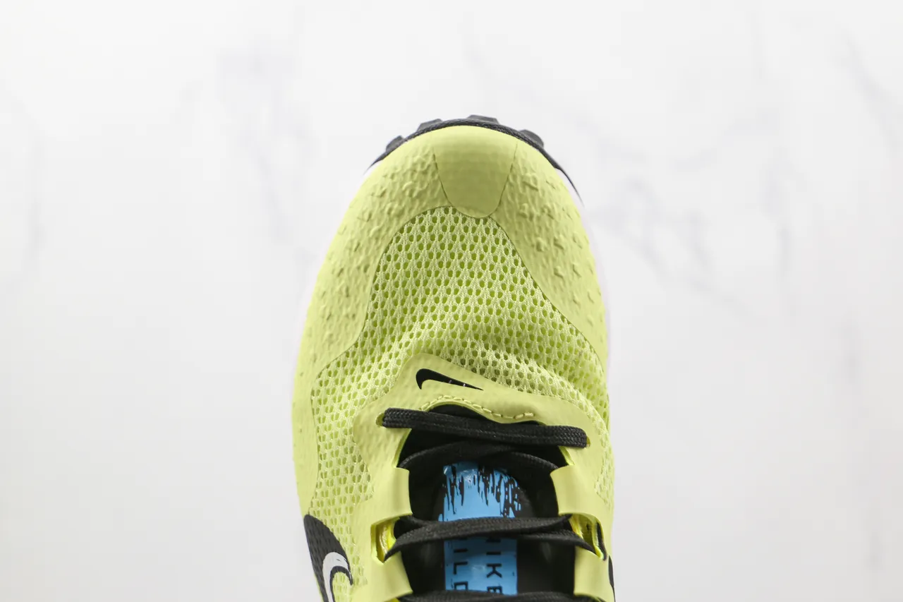 Nike Trail Running Shoe Lime Yellow Black White Running Shoes 6