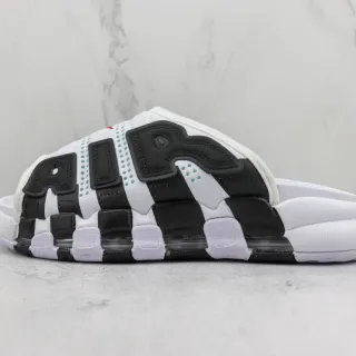 Nike 白黑开背中底格纹拖鞋