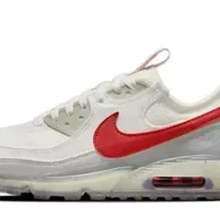 Nike أبيض أحمر منخفض العلوي شبكي وسينثيتيك علوي أحذية رياضية أسلوب حياة