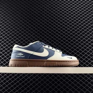 Nike x Balenciaga Dunk Low Navy and Cream حذاء لايف ستايل