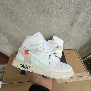耐克 x Off-White Air Jordan 1 白工业扎带篮球鞋