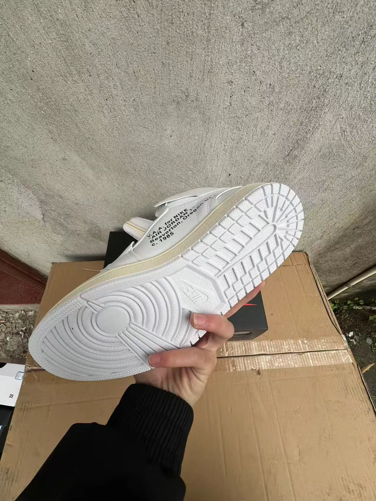 Tênis de Basquete Nike x Off-White Air Jordan 1 Branco Industrial Zip-Tie 6