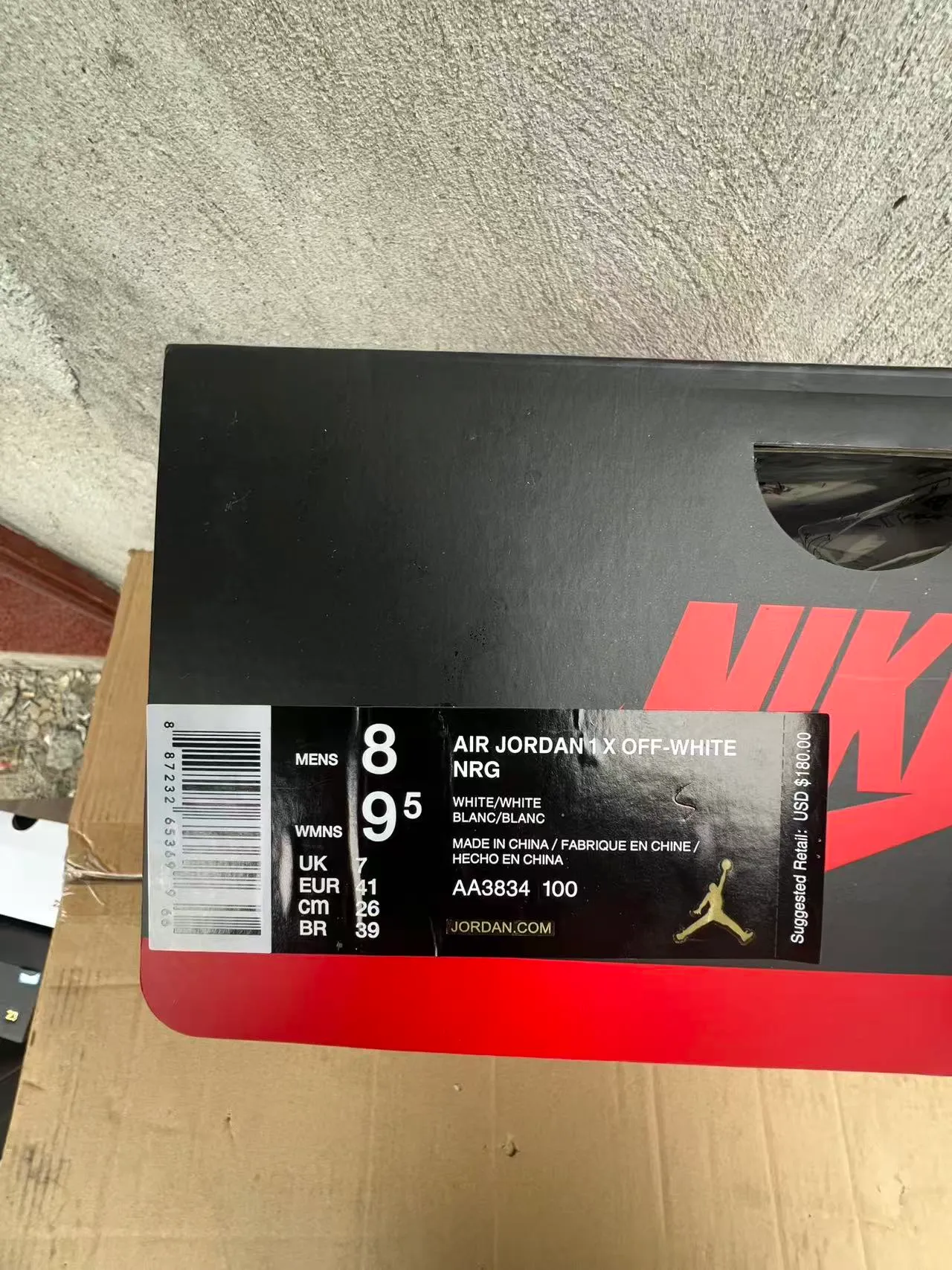Tênis de Basquete Nike x Off-White Air Jordan 1 Branco Industrial Zip-Tie 10