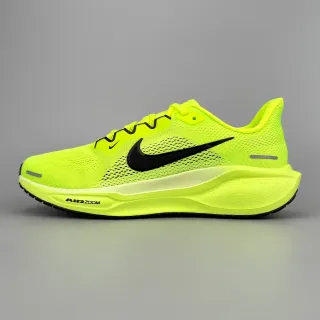 Nike पीला काला निट अपर Air Zoom कुशनिंग रनिंग जूते