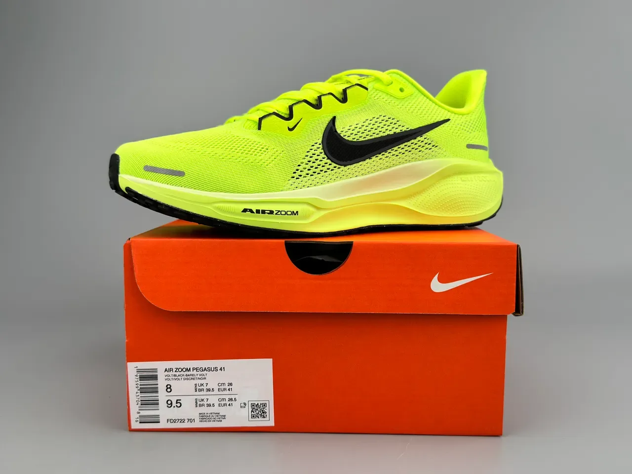 Nike হলুদ কালো কনিট আপার Air Zoom কুশনিং রানিং শু 4