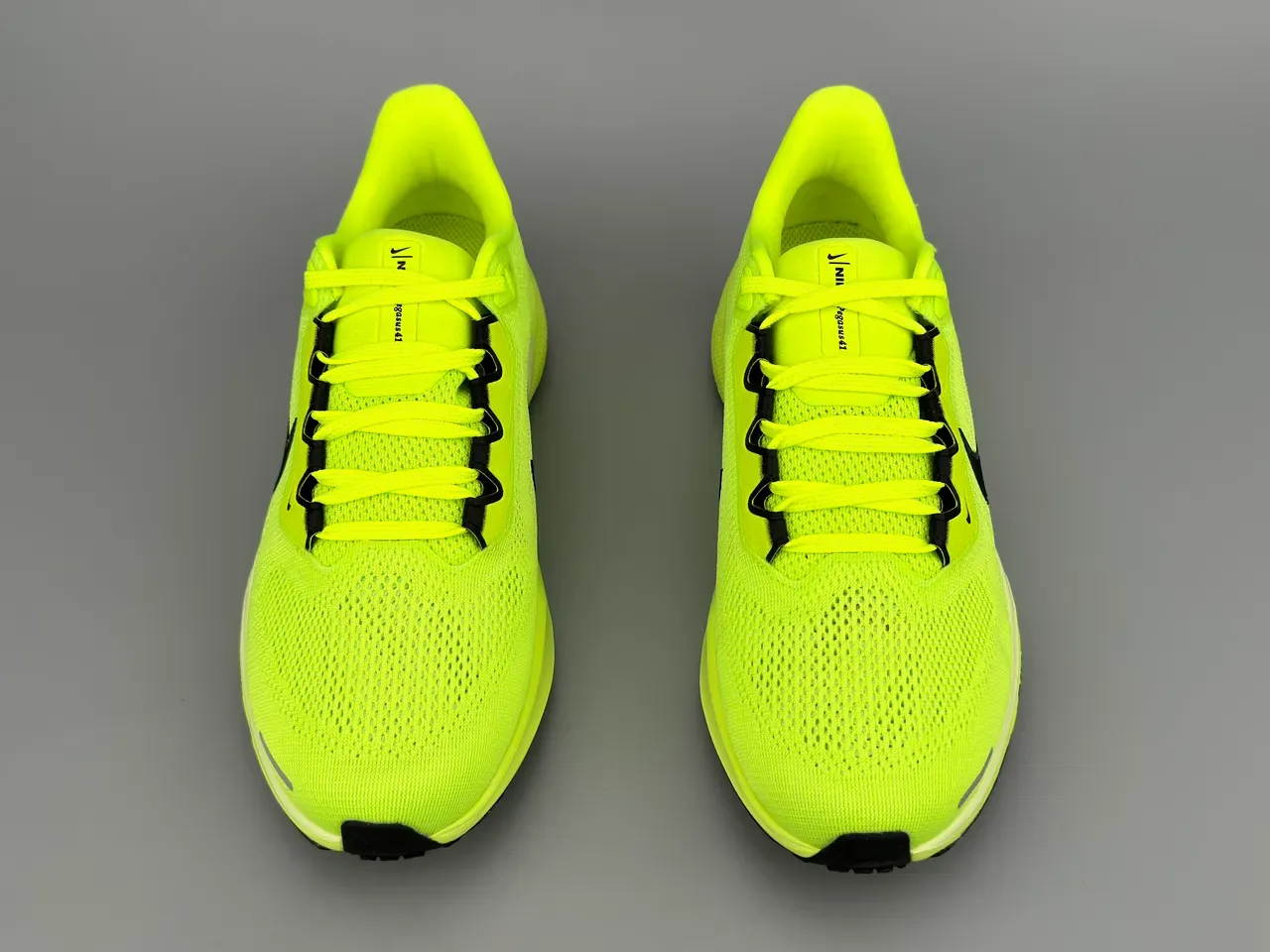 Nike হলুদ কালো কনিট আপার Air Zoom কুশনিং রানিং শু 9