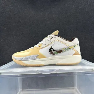 Nike Zoom Hyperchaos সাদা হলুদ লো টপ সিলুয়েট ক্যামো কাটআউট Swoosh বাস্কেটবল জুতা