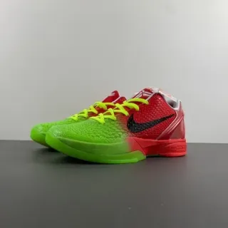 Nike Zoom Kobe VI Gradiente Verde Vermelho Tênis de Basquete