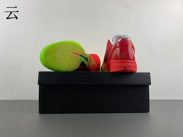 Nike Zoom Kobe VI Gradiente Verde Vermelho Tênis de Basquete 18