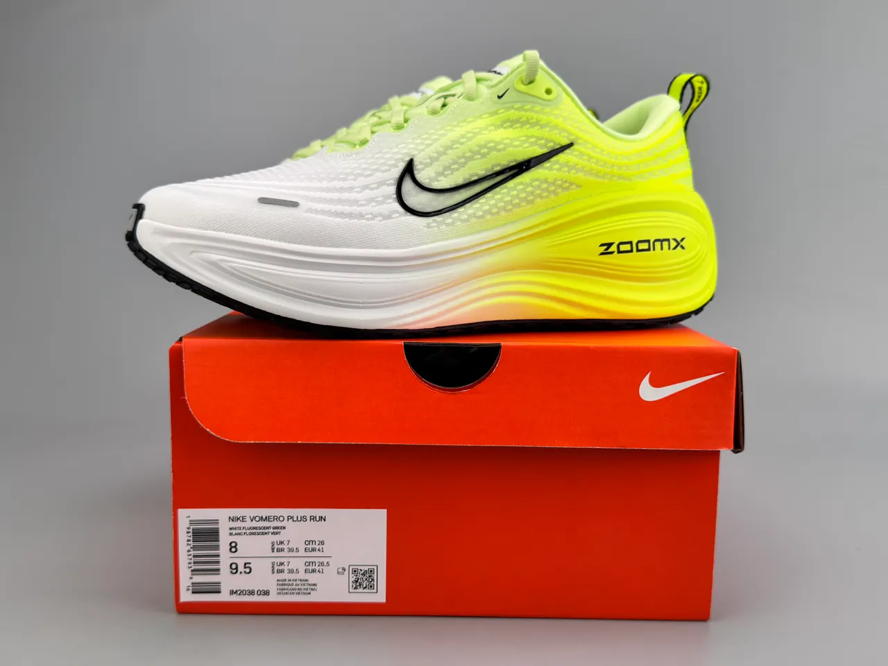 Nike ZoomX Invincible Run Neon Yellow White Running Shoes 3