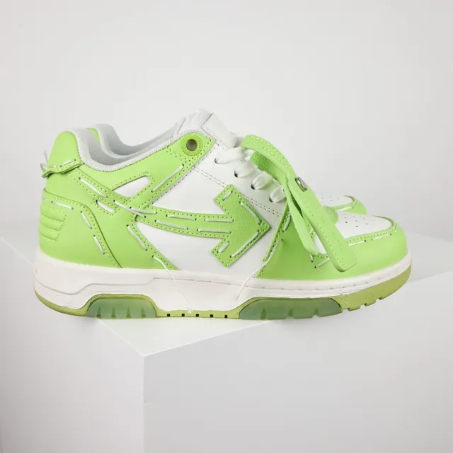 Off-White Arrow Lime Green and White Lifestyle Sneakers 3