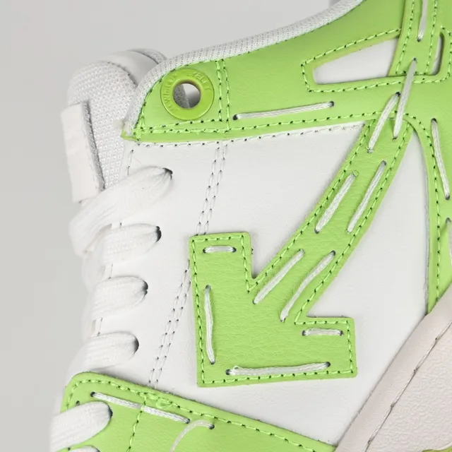 Off-White Arrow Lime Green and White Lifestyle Sneakers 6