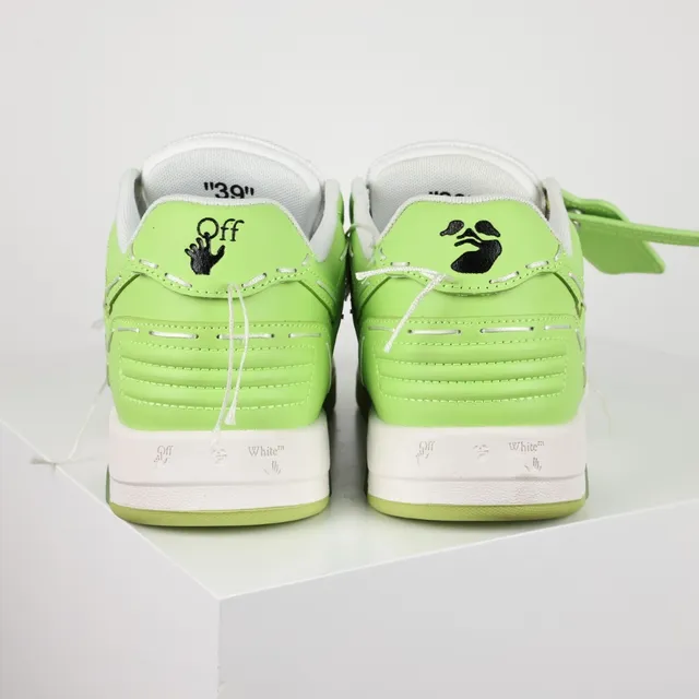 Off-White Arrow Lime Green and White Lifestyle Sneakers 8