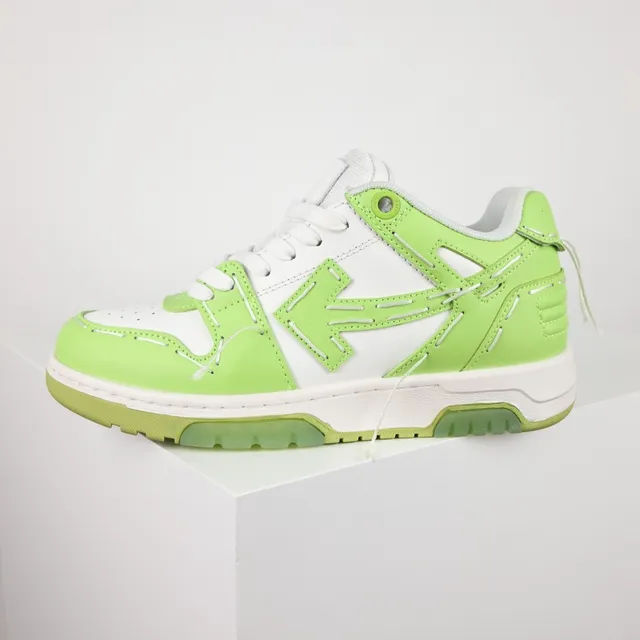 Off-White Arrow Lime Green and White Lifestyle Sneakers 9