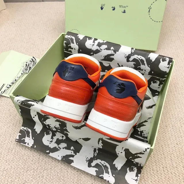 Off-White Arrow সাদা নারাঙ্গা নেভি লাইফস্টাইল স্নিকার 2