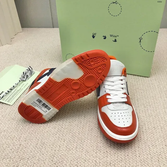 Off-White Arrow সাদা নারাঙ্গা নেভি লাইফস্টাইল স্নিকার 3