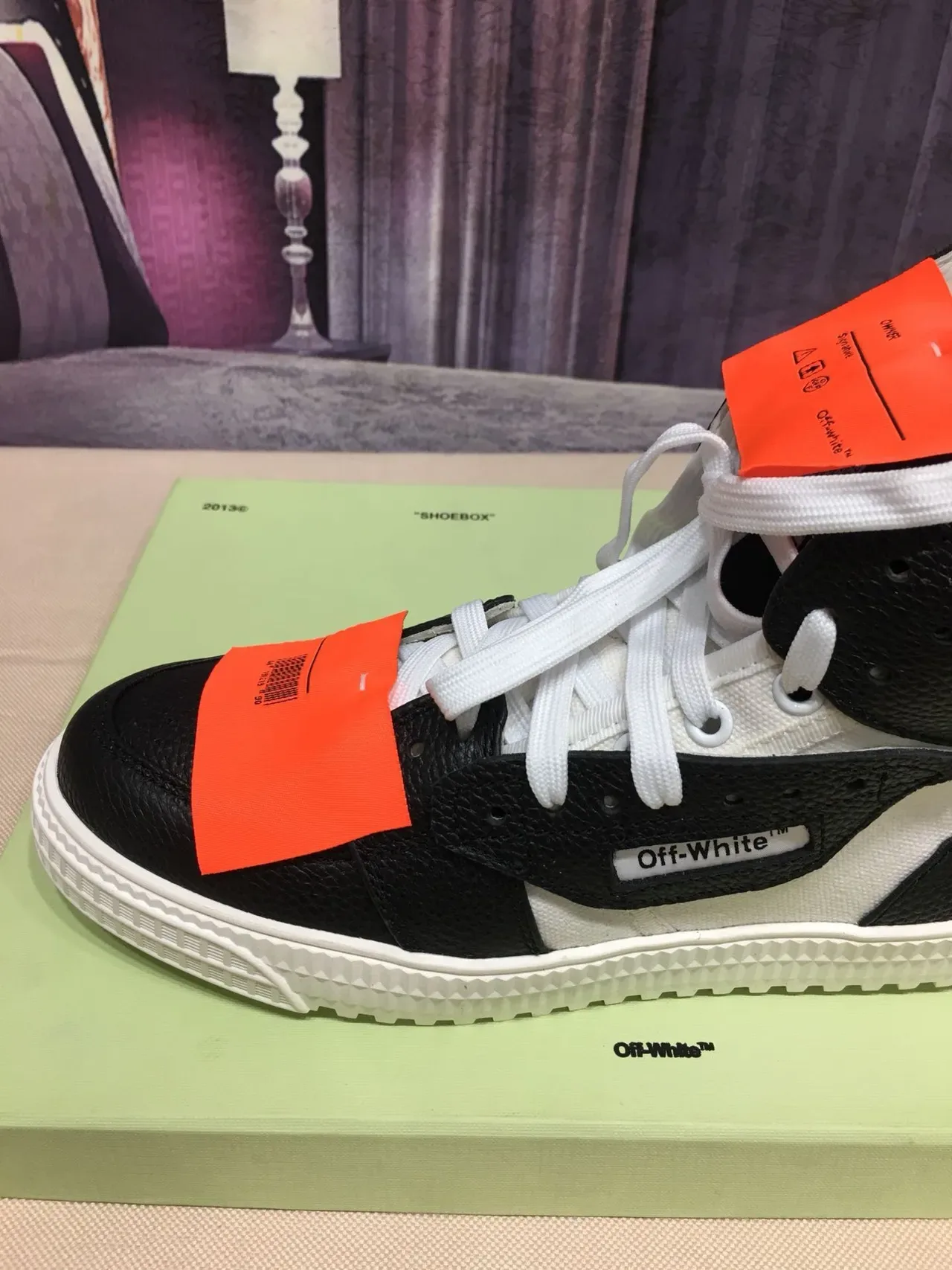 Off-White Black High-Top Deconstructed Lifestyle Sneakers 5