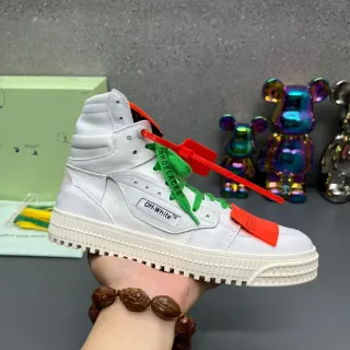 Off-White Green High-Top Industrial Zip-Tie Lifestyle Sneakers