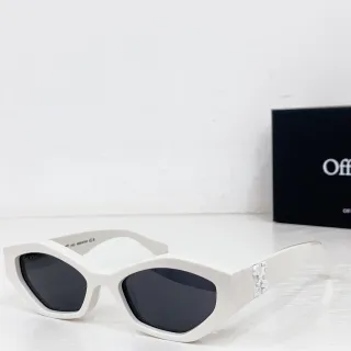 Off-White Industrial Angular Matte White Sunglasses