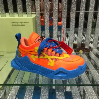 Off-White Runner Orange Blue Yellow Industrial Chunky Sneakers