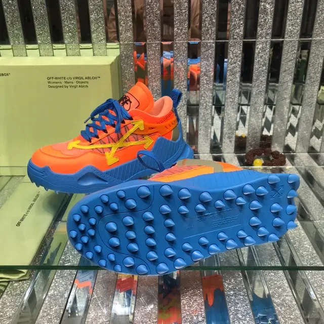 Off-White Runner Naranja Azul Amarillo Industrial Chunky Sneakers 2