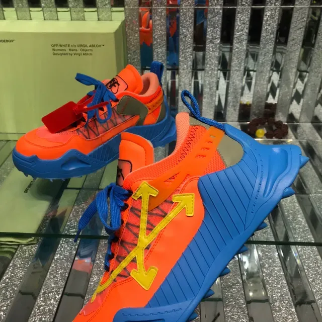 Off-White Runner Naranja Azul Amarillo Industrial Chunky Sneakers 5