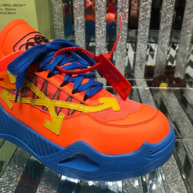Off-White Runner Naranja Azul Amarillo Industrial Chunky Sneakers 6