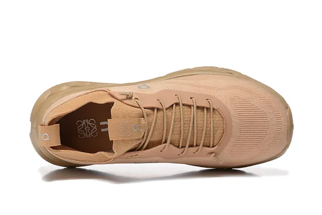 On Cloudmonster Beige Running Shoes 3