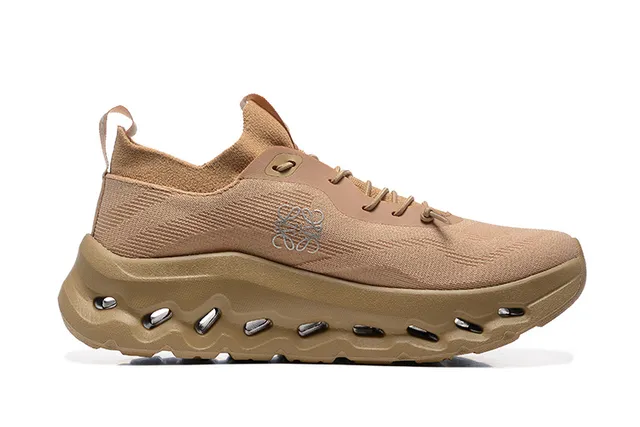 On Cloudmonster Beige Running Shoes 4