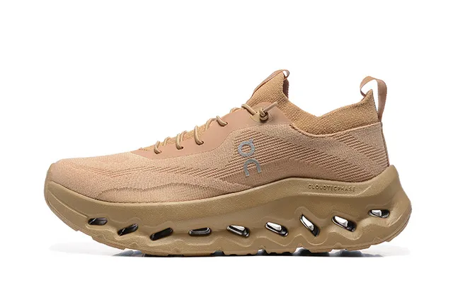 On Cloudmonster Beige Running Shoes 5