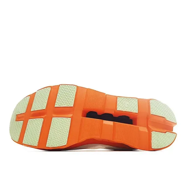 On Cloudmonster Orange and Cream Lifestyle Sneakers 5