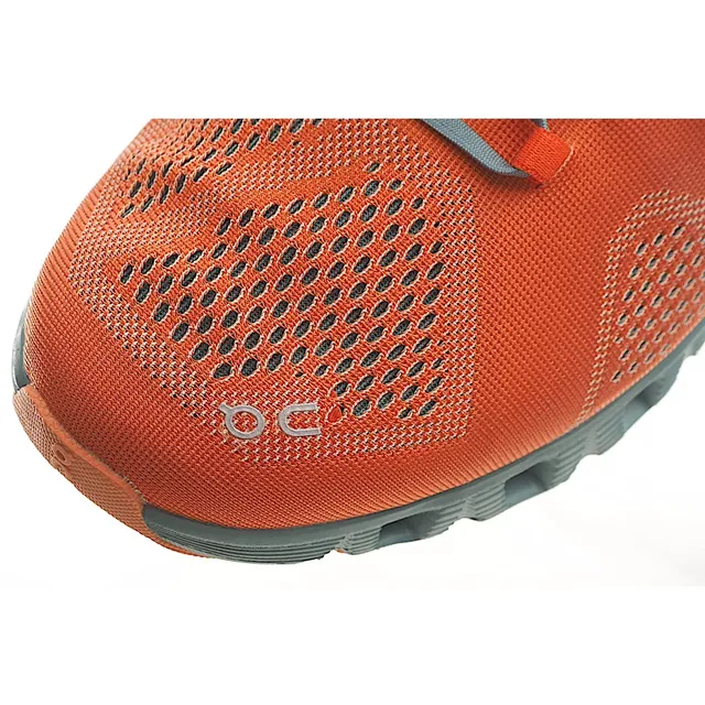 On Running Zapato Naranja y Verde-azulado Engineered Mesh Low-Top Zapatos de correr 8