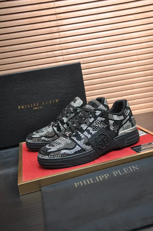 Philipp Plein Crystal-Embellished Logo Plaque Platform Lifestyle Sneakers 4